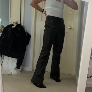 Vintage boot leg LEATHER pants